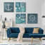 Ensemble de 4 reproductions d'art sur toile encadrées-515862