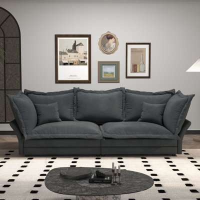 Grey 93.07" , Deep Seat With Exceptional Support, Multi-functional For Home Use Comfy 93.07", High Materials And Construction, Superior Comfort