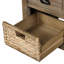 Banc de rangement rustique avec 3 tiroirs et 3 paniers en rotin, banc à chaussures pour le salon, vestibule-1386354892