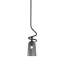 Suspension Sadea Stem Mini présentée en finition nickel brossé avec verre ambré dégradé de 11,4 cm de largeur x 16,5 cm de hauteur-89376505-89376507