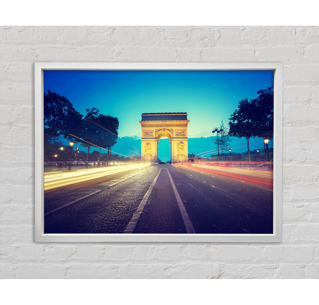 Arc De Triomphe 11 - Einzelner Bilderrahmen Kunstdrucke auf Leinwand