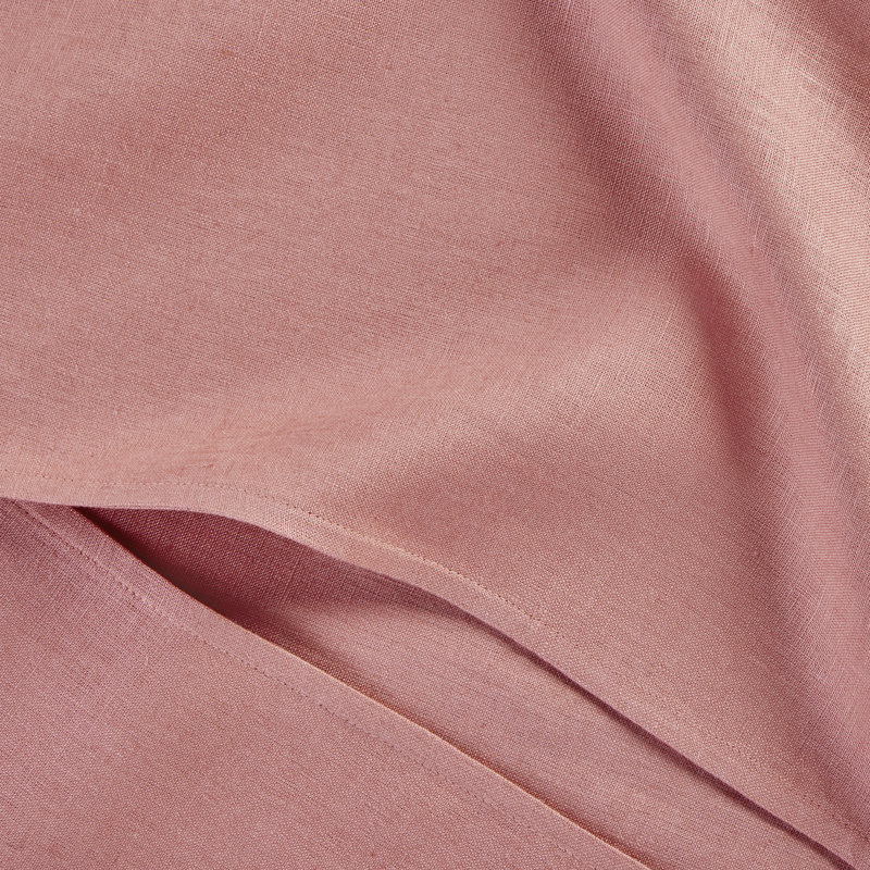 Linen Smock Apron 100% Pure Linen for Men & Women, Dusty Rose