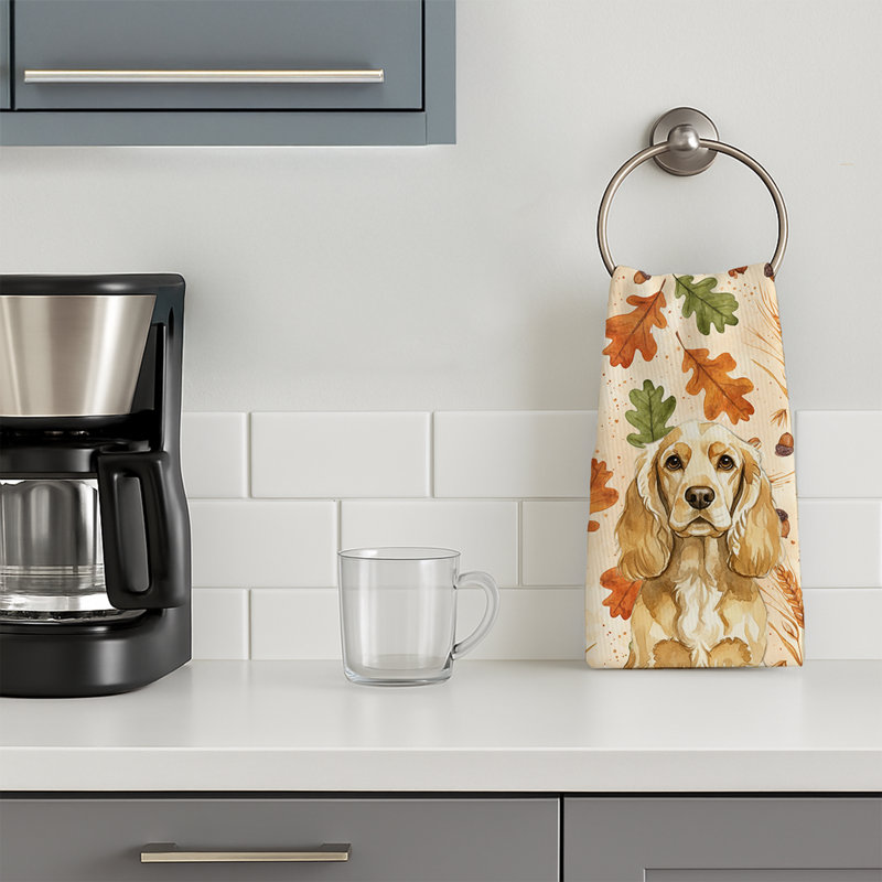 Serviette de cuisine tricolore Sheltie, Buff Cocker Spaniel