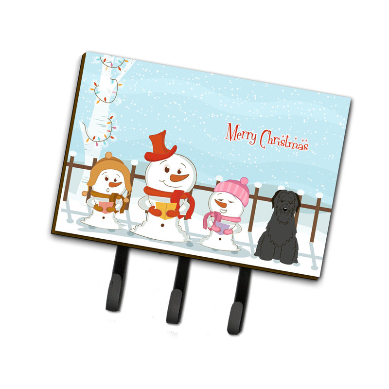 Merry Christmas Laisse ou porte-clés, Berger de Brie, Gris