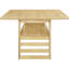 5 tables de salle à manger avec abattants, rangement pratique et chaises rembourrées élégantes pour 4 personnes, plateau de table extensible en bois, chaises attrayantes à tablettes, finition-1720729679