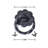 Black Wrought Iron Ring Cabinet Pulls Flower Style Drawer Pulls Rust Resistant