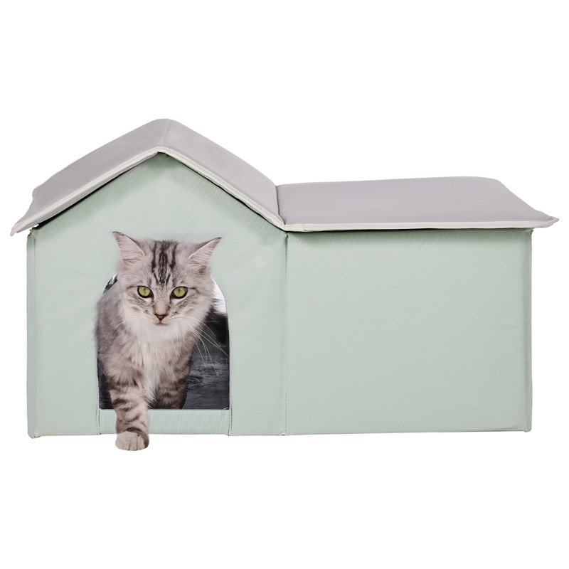 Abri pour chat pliable chauffé avec abri chauffant pour grand chat 1pc