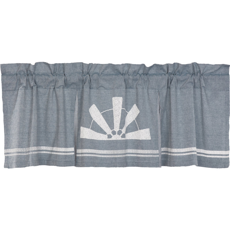 Sawyer Mill Cotton Tailored Window Valance, 60" W x 20" L