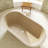 59'' Concrete Freestanding Solid Surface Outdoor Soaking Stone Bathtub Terrazzo-112324822