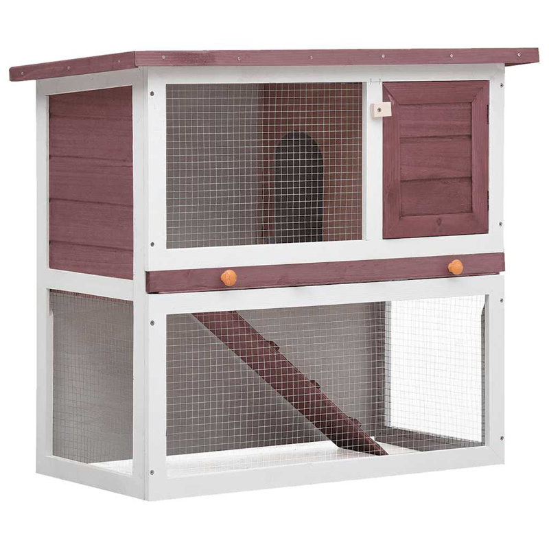 Cage à lapin en fer, Brun