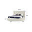 Grand lit moderne de style hazel avec chargeur USB et fabriqué en bois crème (inventaire CA)-747422901-747422905