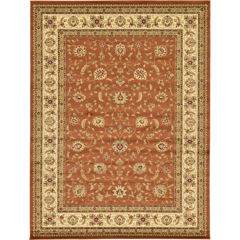 Tapis oriental Niles, Rectangle 10 pi x 13 pi, Orange