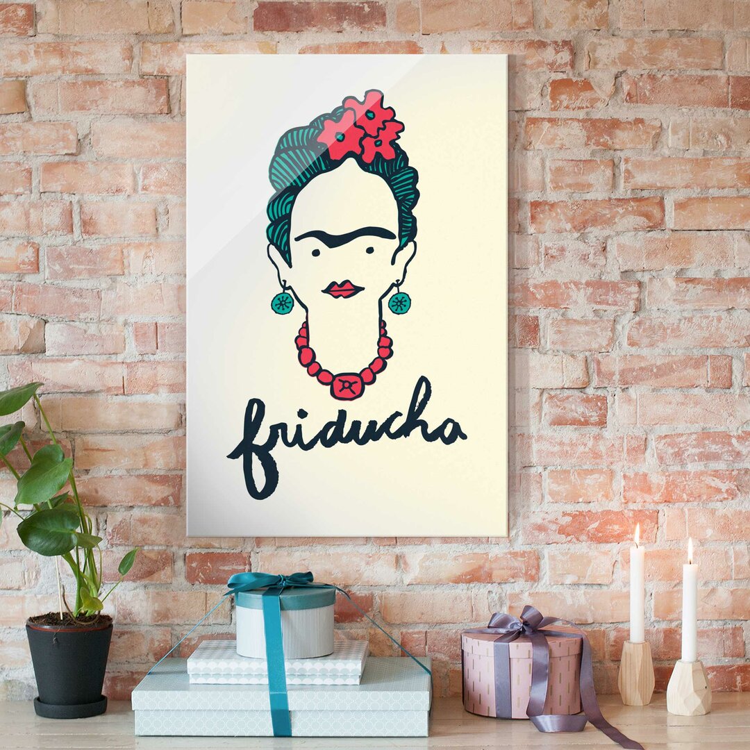 Glasbild Friducha von Frida Kahlo