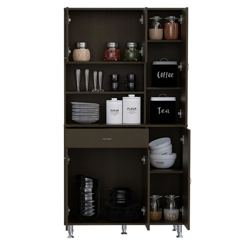 Garde-manger, cuisine, Noir mat