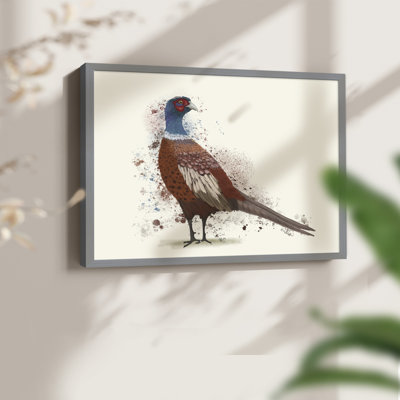 Pheasant Splash 5 - Reproduction encadrée - Restickable