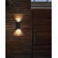 Sahiry Satin Black 15cm H Integrated LED Outdoor Sconce