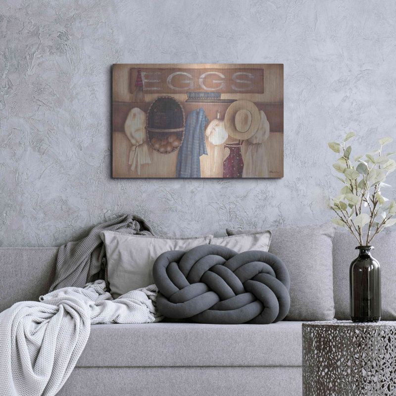 «Eggs» par Pam Britton, H 24 po x l 36 po