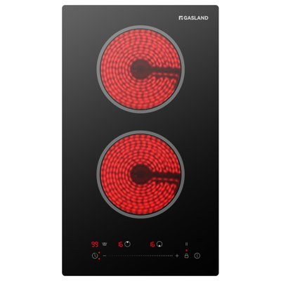 GASLAND 12 in. 2 Elements Electric Cooktop, Built-in Ceramic Glass Stove Top, ETL Certified