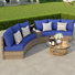 Ensemble de conversation pour patio 7 pièces Leiny