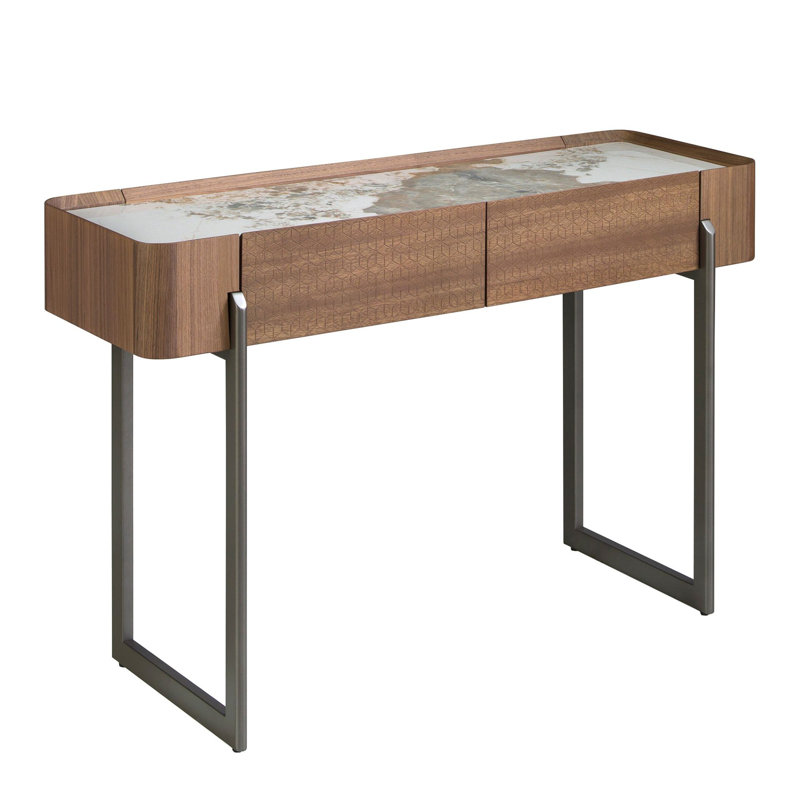 40cm Marble Top Console Table