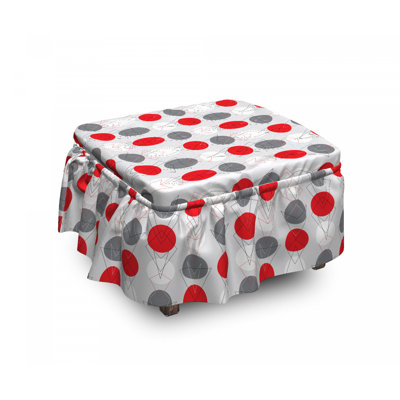 Box Cushion Ottoman Slipcover