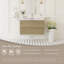Meuble-lavabo flottant de 36 po avec lavabo, meuble-lavabo mural moderne avec lavabo à surface solide et tiroirs à fermeture en douceur entièrement assemblé