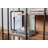 Modern Industrial Bookshelf, Walnut Color, 66.9 x 70.9 x 13.8 inches | 100% Melamine Coated Chipboard with Sturdy Metal Legs | 33 lbs Bearing Capacity | Stylish Storage Solution for Home & Office