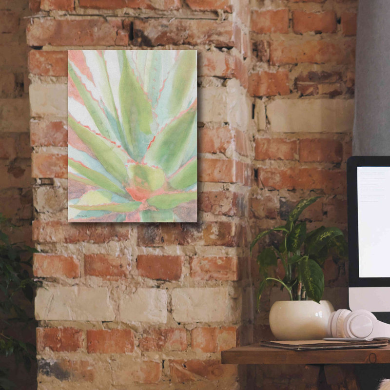 «Succulent Bloom 1» par Stellar Design Studio, estampe numérique sur toile, H 16 po x l 12 po x P 0,75 po
