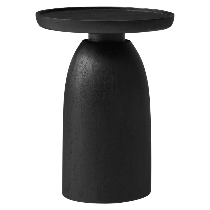 Table d'appoint ronde Holloway, Noir, noir, noir, noir
