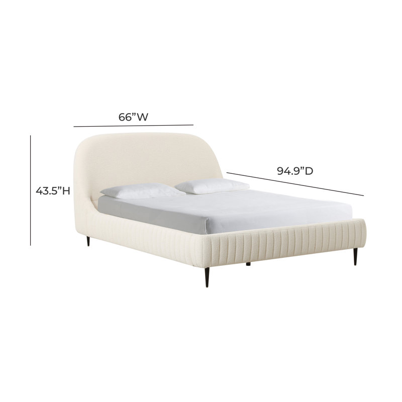 Denise Cream Bed In UK, Kingsize (5')