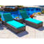 Ensemble de patio complet en rotin 16 pièces avec coussins Sunbrella Yussuf-90611771