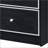 Jabir Black And Silver Accent Table