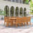 Anautica 10 - Person Teak Wood Patio Dining Set with Oval Table