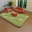 Modulaires luxueux en forme de L en velours, style contemporain pour la vie familiale