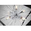 Lustre sphérique spoutnik à 8 lumières Sunburst