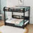 Metal Bunk Bed With Built-In Shelves And LED And USB Ports And 2 Drawers-1379972127-1379972193