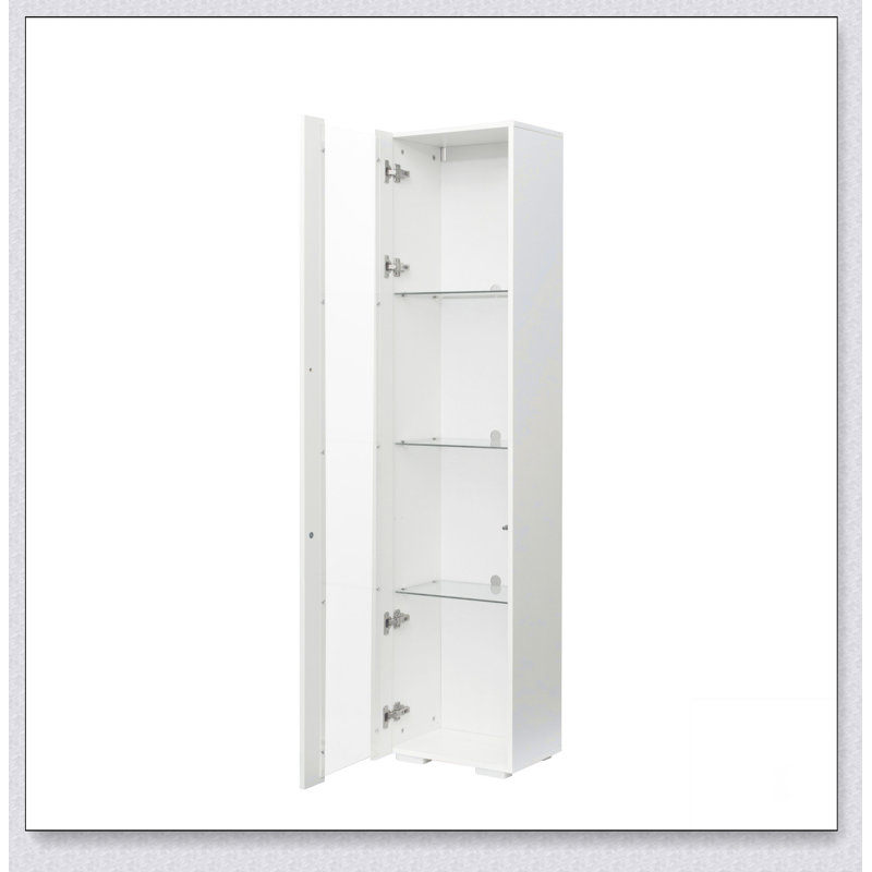 Side Cabinet with Aluminum Strip Lamp