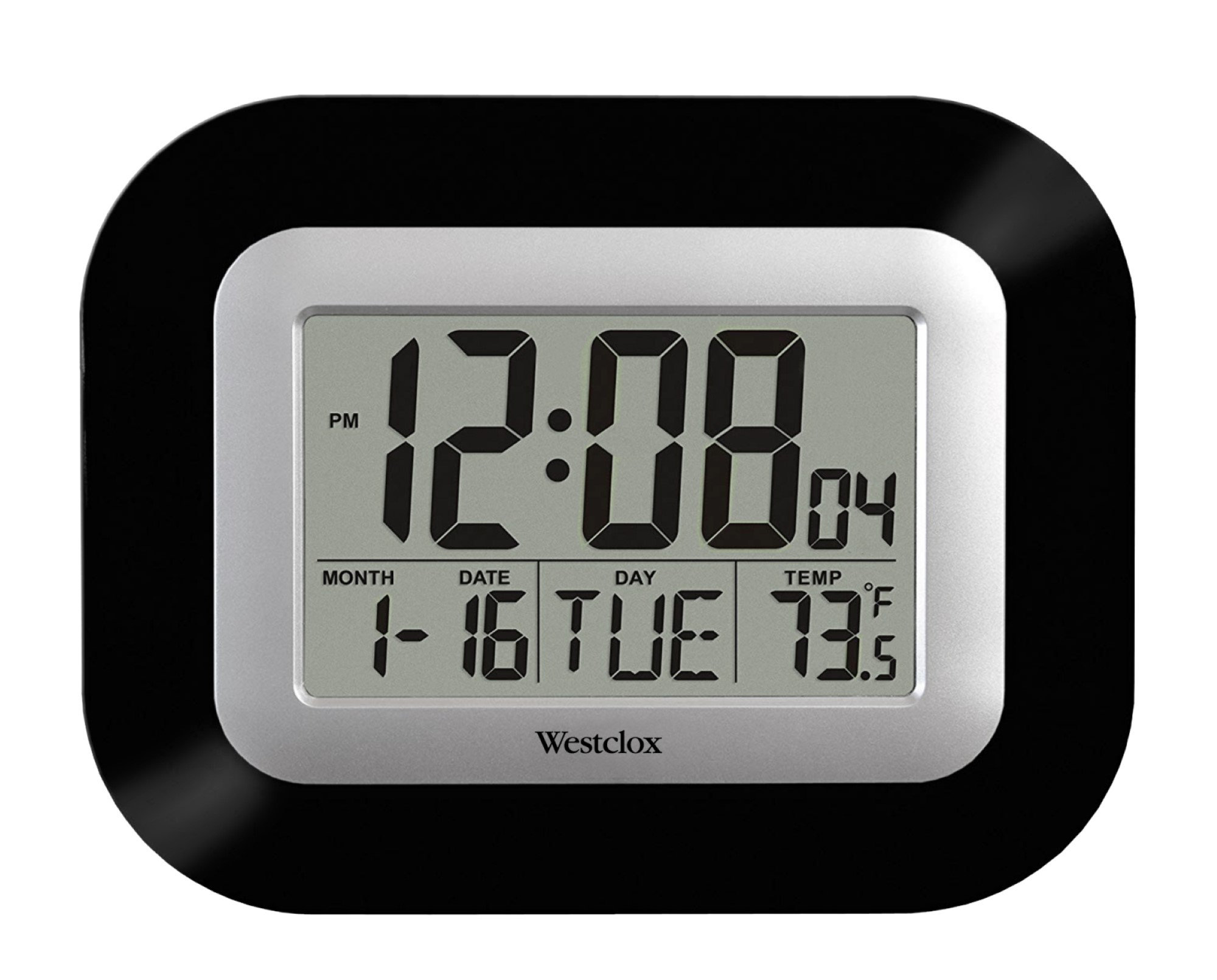 Westclox Digital Quartz Movement / Crystal Tabletop Clock with Alarm in