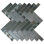 1" x 3" Metal Herringbone Mosaic Wall Tile