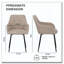 Chaise de salle à manger avec dossier et siège large