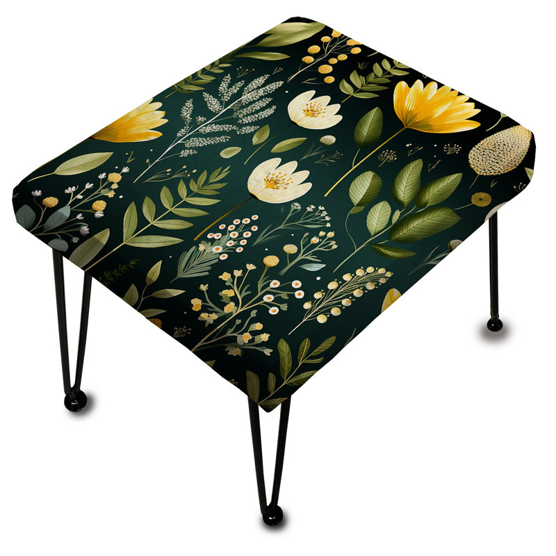 Motif Botanical Bliss Boho - Repose-pieds rectangulaire botanique