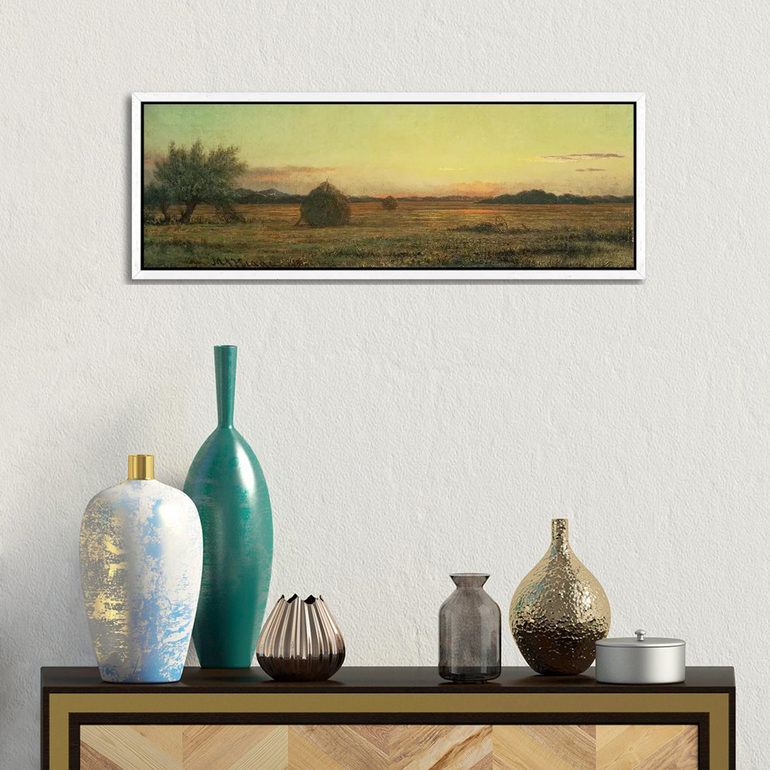 Jersey Meadows von Martin Johnson Heade - Panoramaleinwand auf Leinwand Giclée auf Leinwand