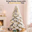 Sapin de Noël givré pré-éclairé-1230813201
