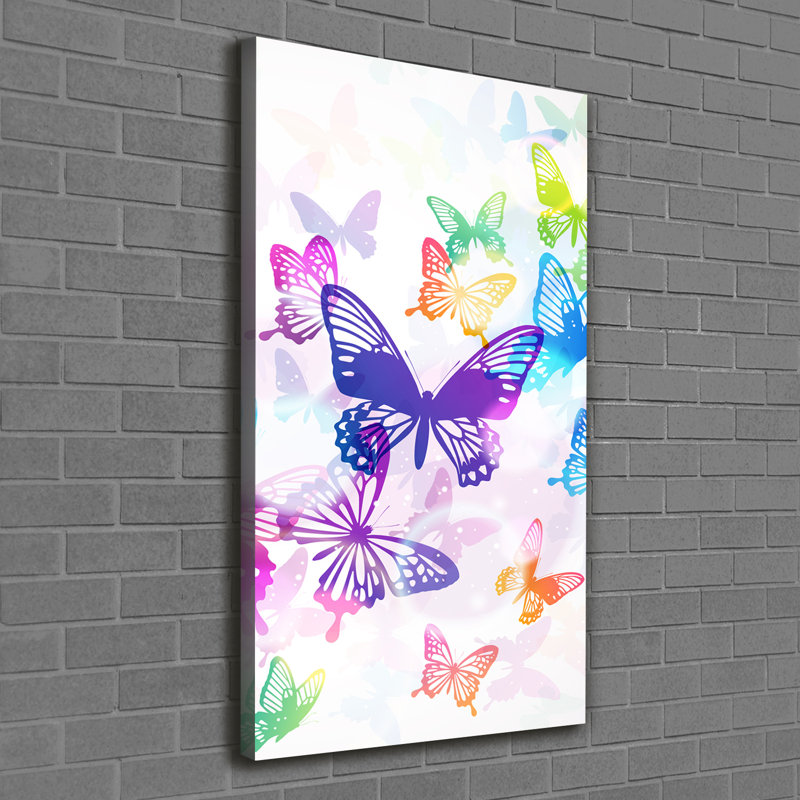 Colorful Butterflies - Wrapped Canvas Print