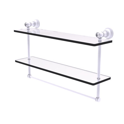 Étagère murale double en cristal Freyja