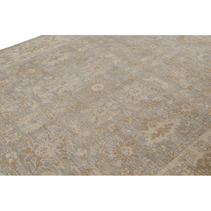 Handmade Silk and Wool Area Rug