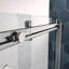 Porte de douche, porte coulissante en verre trempé avec quincaillerie en acier inoxydable