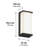 Faro LED Wall Sconce Matte Black