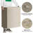 154L Double Laundry Hamper With Lid And Removable Laundry Bags, Large Dirty Clothes Hamper 2 Section Collapsible Laundry Basket Dorm Room Storage For B-730993310
