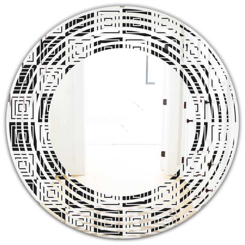 Miroir mural Wave, H 23,6 po x l 23,6 po